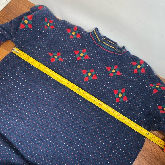 Vintage oversized Tunic cotton knit sweater small medium large retro 80’s 90’s - Picture 7 of 10